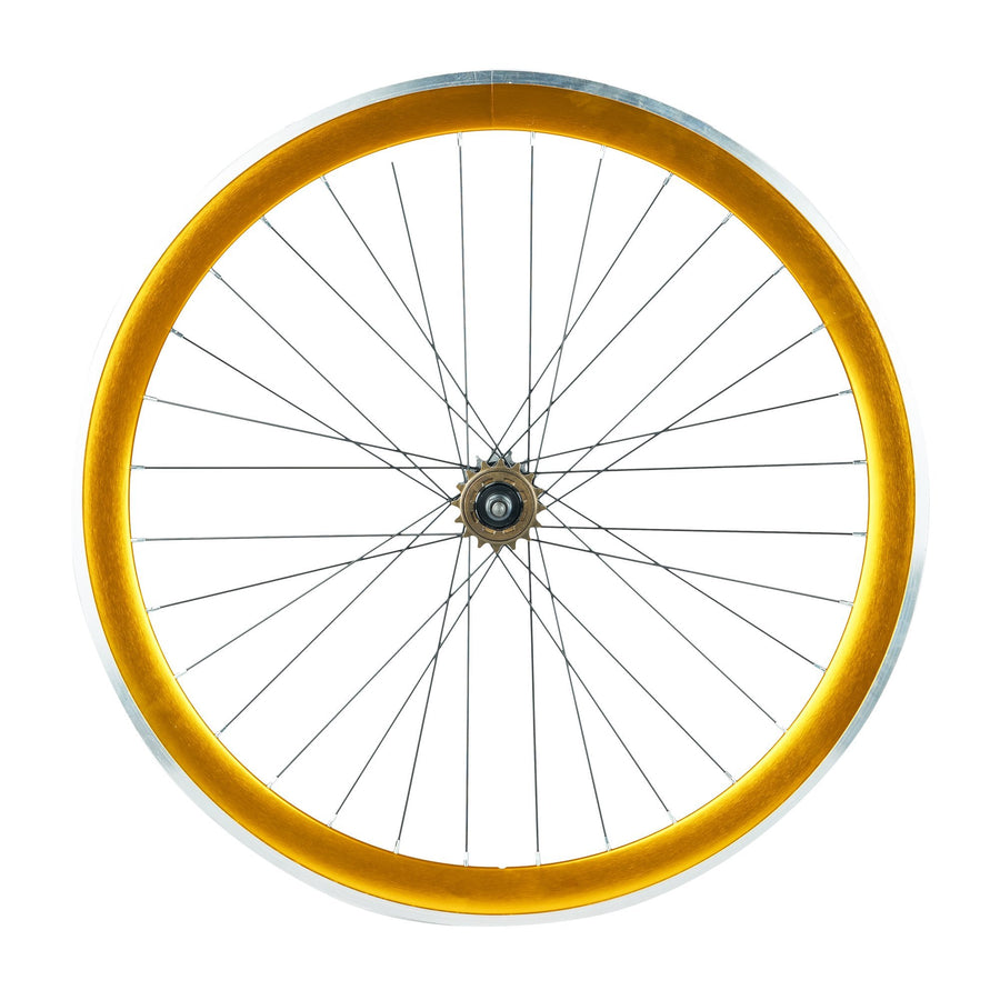 6KU 45mm Deep V Wheelset, 32 Holes,  Anodized Gold