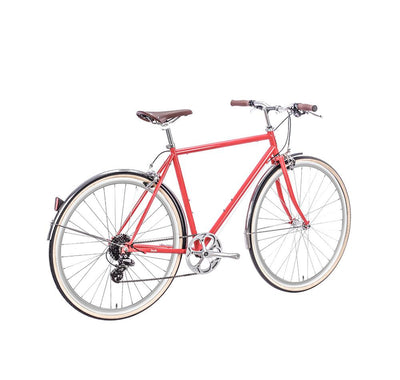 6KU Euclid Mens 8 Speed Hybrid Bike