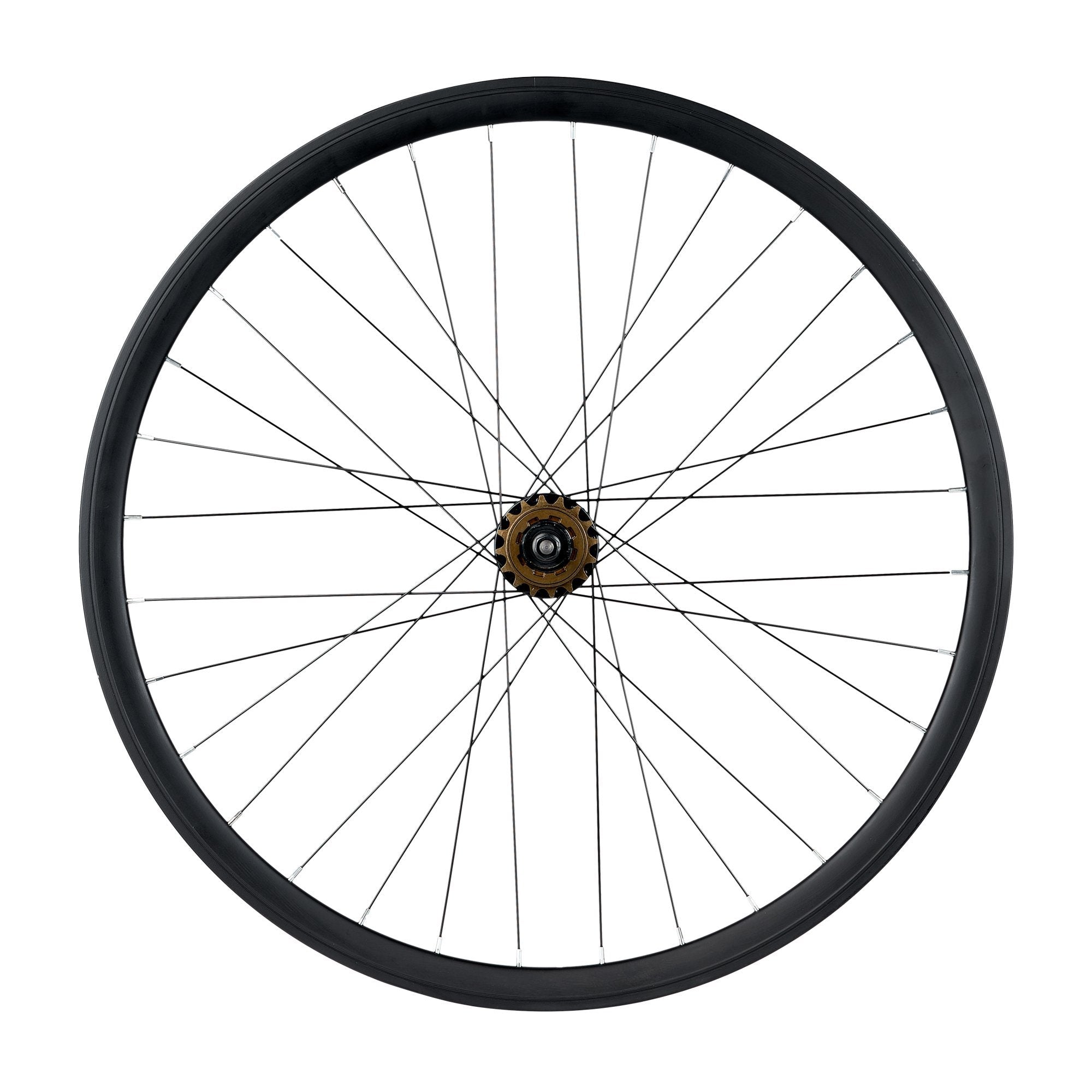 6KU Novatec Sealed Cartridge Fixie Wheelset, Black